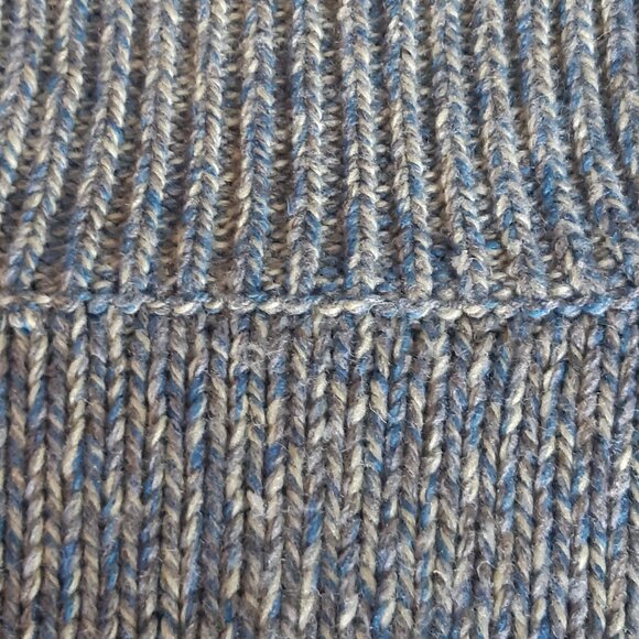 Nevada SZ L Turtle Neck Heavy Weight Sweater, Blue, Taupe & Cream - Picture 6 of 16